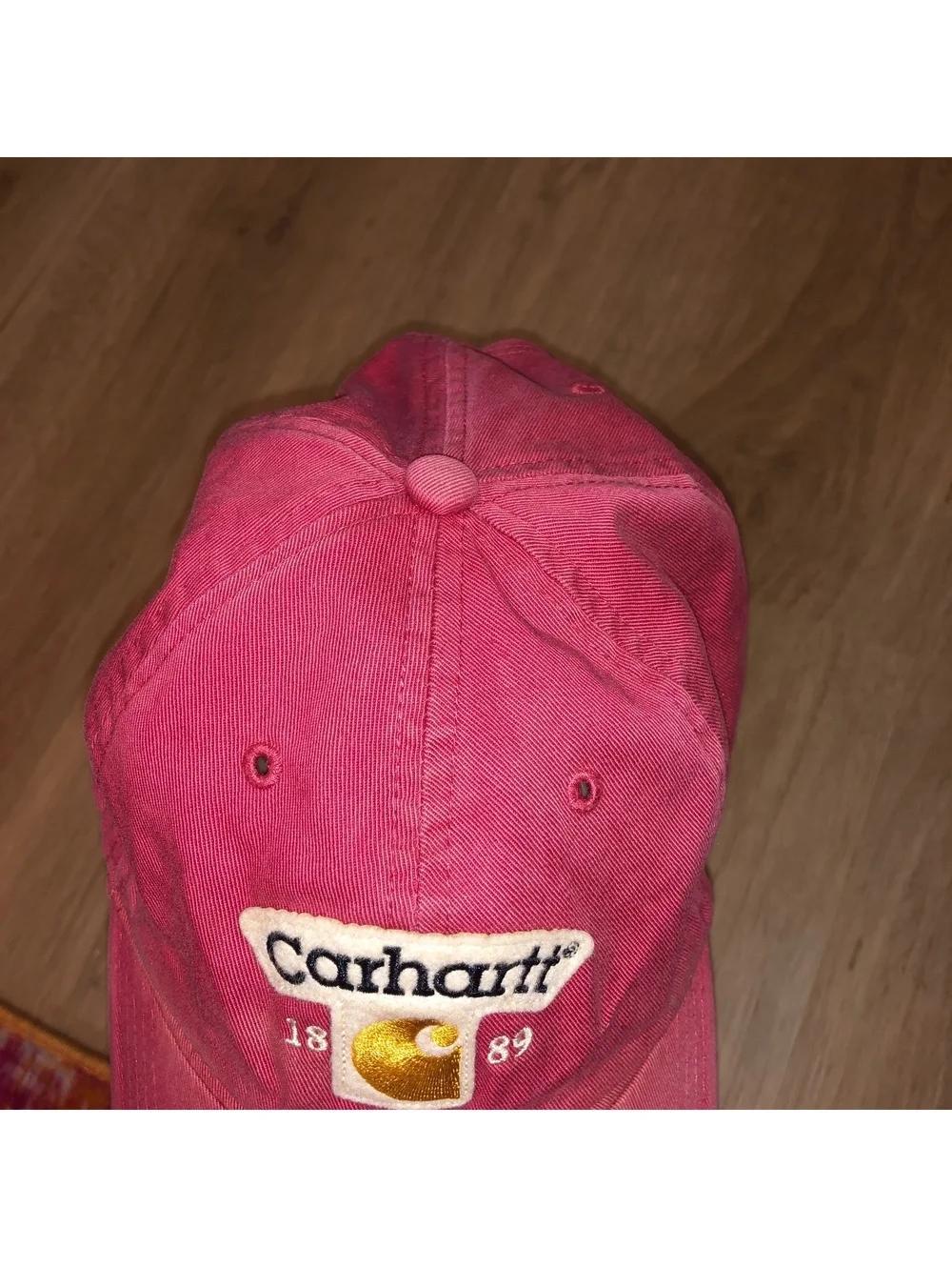 CARHARTT 1889 CANVAS RED ADJUSTABLE STRAPBACK HAT CAP VINTAGE STYLE